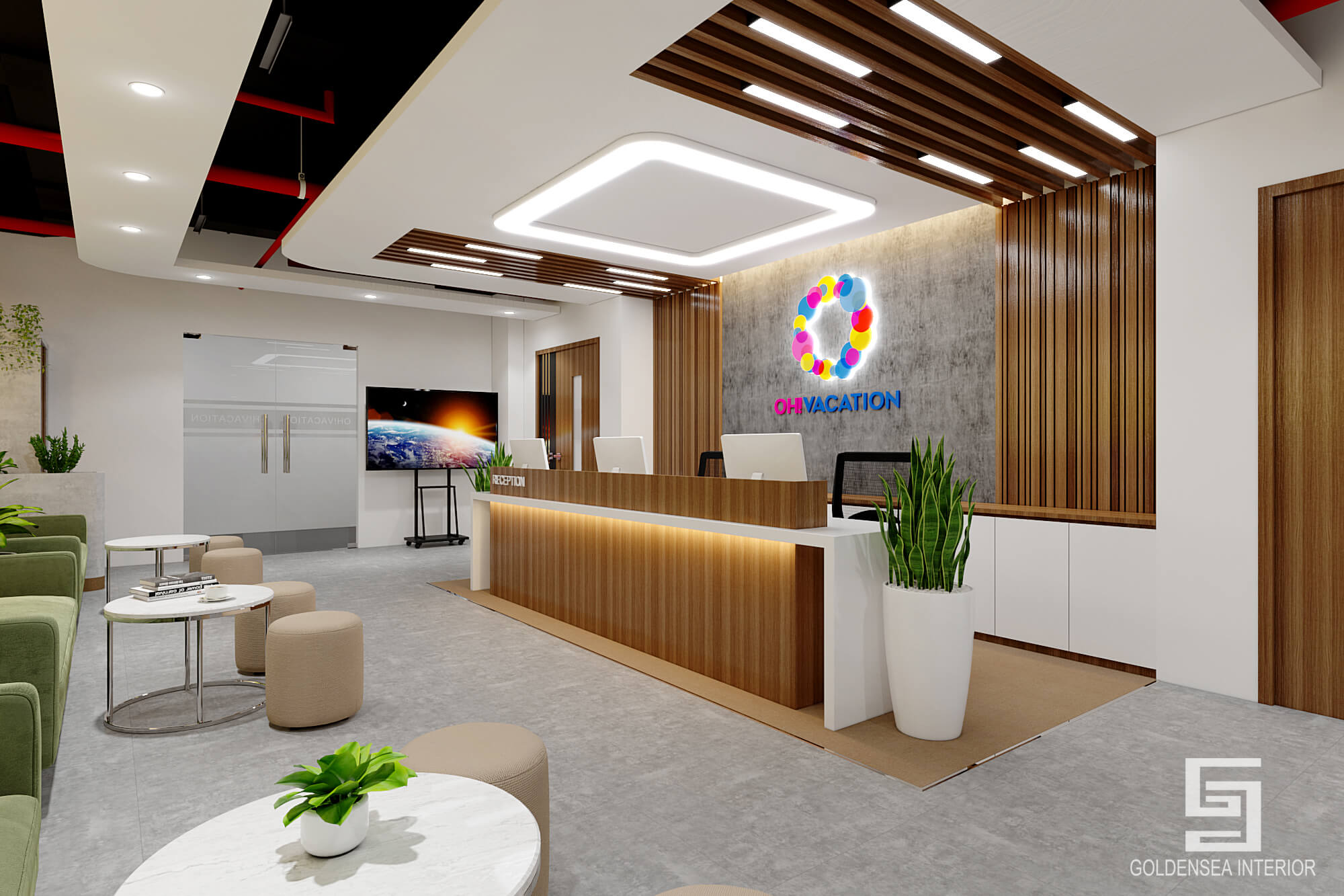 Thiết kế & thi công nội thất văn phòng OH Vacation