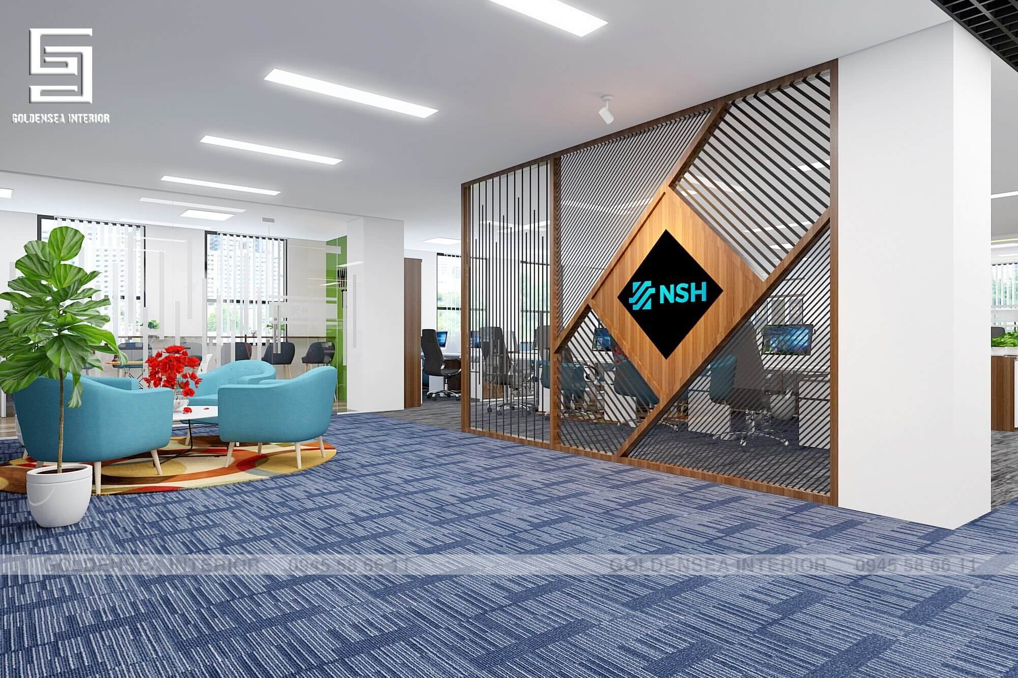 Thiết kế & thi công nội thất văn phòng NSH