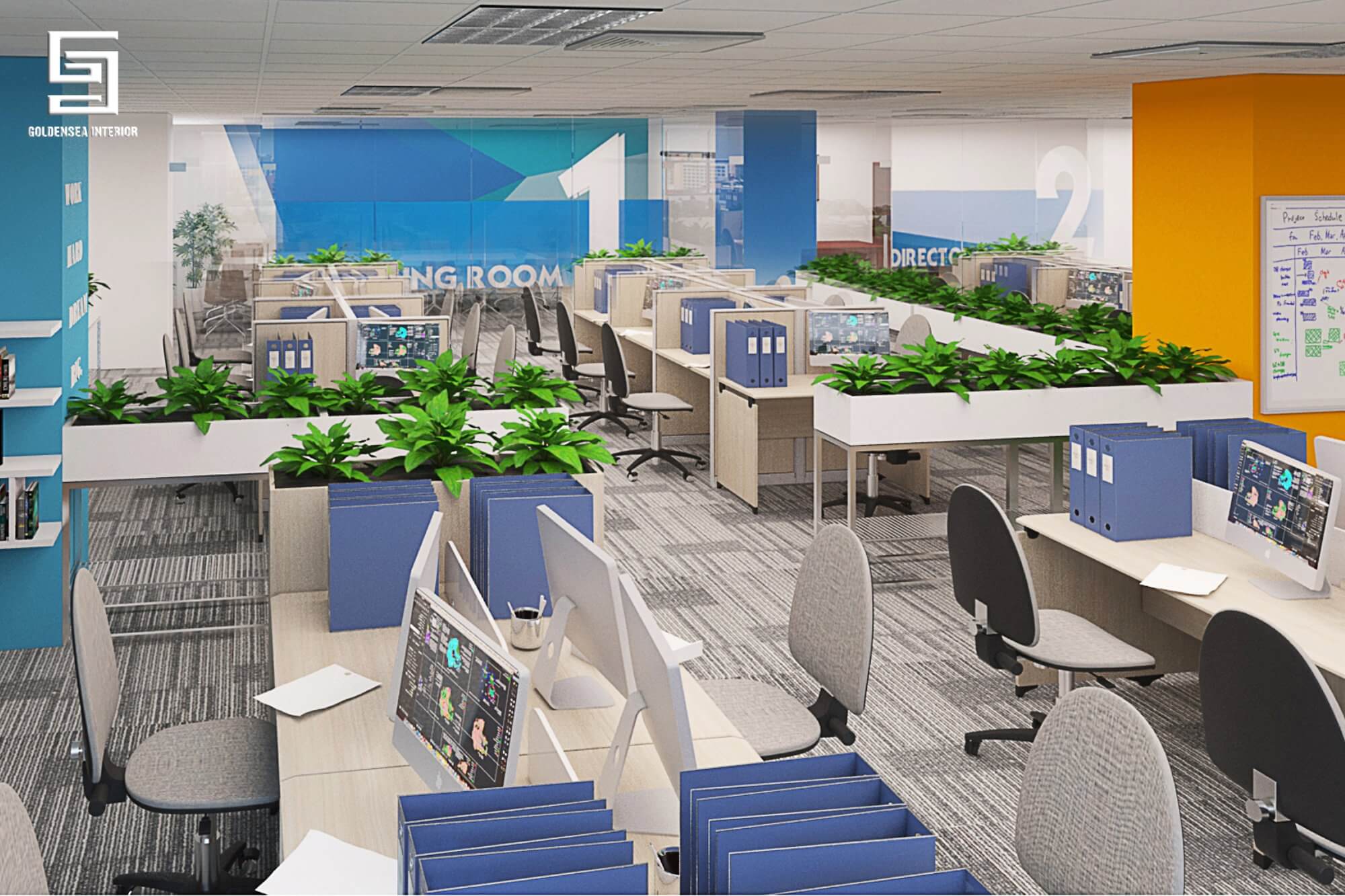 Thiết kế & thi công nội thất văn phòng Euroland