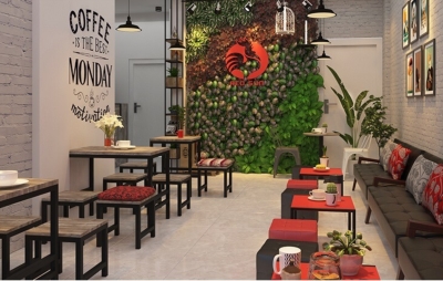 Thiết Kế Quán Cafe Red Sun